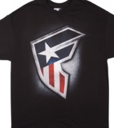 With a nod toward your fave comic-book heroes, this shirt from Famous Stars and Straps will save your casual wardrobe.