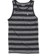 Keep it breezy when the weather gets hot. This Volcom tank is instant ventilation.