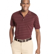 Up your game in an instant. This performance polo from Greg Norman for Tasso Elba will always score.