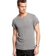 Roll up your sleeves and get to work looking stylish this season with this t-shirt from Calvin Klein.