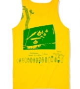 Get back to nature. Show off your earthy side in this comfortable graphic tank from American Rag.