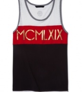 Sporty meets stylish. When the temperature rises, you'll turn to this tank from Sean John again and again.