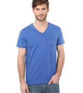 Improve your lineup of basics with this cool v-neck tee from Buffalo David Bitton.