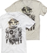 These graphic t-shirts from Marc Ecko Cut & Sew add character to your casual style.