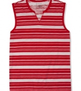 Feel the burn. Get set for summer sun with this striped tank from INC International Concepts.