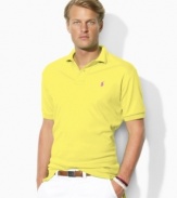 The iconic short-sleeved polo is crafted for a trim, modern fit from ultra-soft cotton interlock.