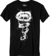 It's as simple as black and white. Casual style and comfort are a cinch with this graphic t-shirt from Ecko Unlimited.