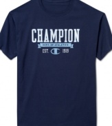 Sport simple casual style with this classic athletic t-shirt from Champion.