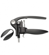 Don't screw around – Le Creuset's wine opening lever features patented rotation technology and a hand-sharpened screw to remove any and every cork with ease. Get things started with a matching foil cutter. Model LM250L.