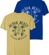 It's the island way. Stay relaxed and ready for fun with this graphic t-shirt from Club Room.