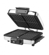 Do it all in one place! This versatile grill offers nonstick grids that channel and drain fat away from food for easy clean-up and a healthier approach to every meal. One tool for tons of meals, this grill comes with multiple grill plates to double as a waffle or pancake maker and much, much more. 1-year warranty. Model G48TD.