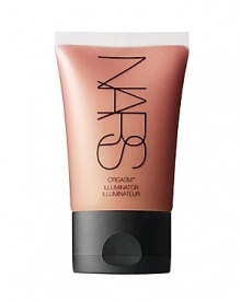 New! NARS Illuminators light the skin from within. A collection of light-reflecting liquids that glide on to refresh and enhance the complexion to create a shimmering incandescence. Go gorgeously nude with peachy pink Orgasm or up the ante with Super Orgasm's extra golden glow. Highlight with pearlescent Copacabana and bring out the bronze with sun-kissed Laguna. Wear them alone, pair them with makeup, or caress your décolleté. Deceptively sheer, decidedly luminous. Magically transform your skin from ordinary to extraordinary.