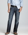 7 For All Mankind produces the perfect relaxed, straight leg jean, ideal for mellow weekend affairs and laid-back parties.