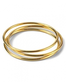 Three's a charm! Lauren by Ralph Lauren's gold bangles make any look runway-ready.