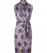 Work this seasons penchant for prints into your polished daytime look with Sophie Theallets immaculately crafted silk wrap dress, an easy-chic choice both feminine and incredibly elegant - Shawl collar, sleeveless, self-tie sash around the waist - Softly tailored fit - Wear with sleek leather accessories and statement jewelry