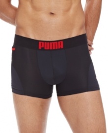 Dry goods. With moisture-wicking, these Puma trunks keep you comfortable all day.