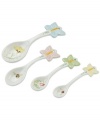 A taste of country living from Lenox. Butterfly Meadow measuring spoons fill your kitchen with unparalleled whimsy in elegant white porcelain with figural accents and a sweet springtime motif.