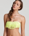 There's something fashion-forward about L*Space's fringed bandeau. Hinting at flirtatious but wholly feminine, this daring suit is destined to stun when you shimmy in the sun.