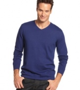 An ideal basic, this Macy's exclusive Tommy Bahama sweater is lightweight and classy.