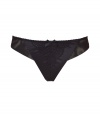 Channel retro pin-up style in this luxe thong from Elle MacPherson Intimates - Banded style, lace detailed front, bow detail - Perfect under virtually any outfit or paired with a matching bra for stylish lounging