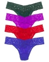 A soft stretchy lace original style thong with a thick signature lace waistband in new fashion colors!