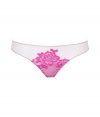 Turn up the heat with these luxe lace briefs from La Perla - Slim fit, nude with fuchsia lace front detail - Perfect under any outfit or for stylish lounging