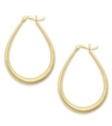 Classic chic. Every girl needs a polished pair of hoops like this traditional Giani Bernini style. Crafted in 24k gold over sterling silver. Approximate diameter: 1-1/4 inches.