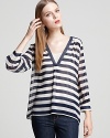 Joie Top - Aceline Silk Stripe