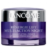 Introducing Super Lifting partners from the #1 Anti-Aging franchise. Redefine facial contours with new multi-action lifting and firming effect. With time, alterations in the skin's structure can affect firmness causing the skin to lose its youthful quality. A visible improvement in skin tightening helps restore skin's youthful look. Rénergie Lift Multi-Action features Multi-Tension technology, designed to target skin layers.