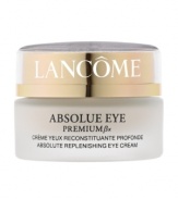 Repair (tm) Intense Moisture (tm) LuminosityLancôme Laboratories sets the new standard in age-targeted eye care to visibly replenish, repair, and rejuvenate the fragile eye area, where the effects of daily facial movements are more pronounced.This refreshing, moisturizing cream, specially formulated for the delicate eye area, combines two advanced discoveries: Pro-Xylane(tm), a patented scientific breakthrough: helps restore essential moisture deep in skin(tm)s surface, replenishing the eye contour to improve firmness and luminosity (tm) as if signs of aging at visibly repaired. The intensely replenishing ßio-Network(tm) (tm) wild yam, soy, sea algae and barley (tm) helps enhance performance for visible rejuvenation.The transformation: Immediately, the eye contour appears smoother and more luminous. The eye area feels intensely moisturized, eyes look brightened. Within 4 weeks, see fine lines and wrinkles visibly reduced, feel firmer skin. The eye area is visibly rejuvenated.OPHTHALMOLOGIST-TESTED.DERMATOLOGIST-TESTED FOR SAFETY.