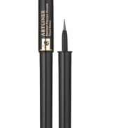 Emphasize your eyes with this easy-to-handle, liquid pen featuring a uniquely shaped foam tip that lets you line, shape and define eyes to create any look you like. Rich, deep, luminous pigments offer the most intense, dramatic color. Glides on smoothly without scratching, tugging or skipping and lasts all day.