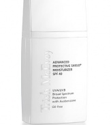 Trish's elegantly weightless daily moisturizer effectively hydrates & improves the look of skin while providing comprehensive sun protection, including a state-of-the-art photo-stabilizer for long-wear support. Using the latest in sun-care technology, it absorbs instantly leaving skin prepared for a direct makeup application. Hyaluronic Acid & Yucca Glauca extract boost skin's moisture while Avobenzone broad-spectrum protection invisibly shields you from the damaging effect of UVA/UVB rays.