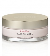 A smooth and delicately perfumed formula cream enriched with lily extract. It is known for its softening qualities, which prolongs the pleasure of the Baiser Volé fragrance and brings a sensation of comfort by leaving the skin intensely moisturized. 6.75 oz.