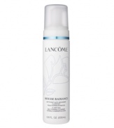 A Luxurious Balance of Science and Nature: Reveal Purified, Pampered Skin. This instant, air-light foam cleanser gently removes makeup and surface impurities in seconds to reveal fresh skin. Massage over wet face and throat. Rinse with lukewarm water. Avoid contact with eyes. If contact occurs, flush with water. Follow with Tonique Radiance for clarified and luminous skin. Dermatologist-tested for safety.