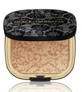 SAKS EXCLUSIVE. Housed in eminently collectible packaging and adorned in limited edition black lace to echo the fabric's importance in Dolce & Gabbana oeuvre. This lightweight bronzer offers a subtle luminescence and an even tone to the complexion with the lightest sweep across cheekbones and brow. Made in Italy