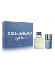 The set contains 125 mL Eau de Toilette and 75 mL Deodorant Stick.