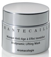 A face lift in a jar, this unprecedented rejuvenating and cooling mask with line-erasing hexapeptide virtually irons out the face. Relaxes wrinkles, rehydrates skin and soothes inflammation. May be used overnight for a more profound rejuvenation and pronounced lift effect. 1.7 oz. 