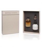 Bottega Veneta eau de parfum is the first fragrance from Bottega Veneta for women. A complex fragrance woven harmoniously with notes of bergamot, jasmine, plum, patchouli, oak moss, and leather accord for an intriguing and sensuous woman. Set includes 2.5 oz. Eau de Parfum Spray, 3.4 oz. Body Lotion, and 0.25 oz. Eau de Parfum Mini.