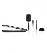 Wrapped in stunning lace exclusively for this set, the SinglePass straightens, waves or curls in one smooth pass while adding incredible texture and endless shine. Set includes: Flat iron, lace flower hair clip, beak clips and paddle brush.