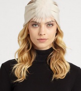 EXCLUSIVELY AT SAKS.COM. Dyed coyote fur meets ultra-soft jersey knit wool for a lovely, luxe hair ornament.Dyed coyote furMerino woolDry cleanImportedFur origin: USA