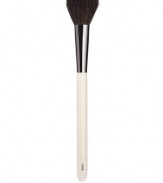 An expertly tapered brush designed for contouring or all-over cheek shading. Made of luxuriously soft goat hair. Made in USA.