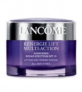 With time, alterations in the skin's structure can affect firmness causing the skin to lose its youthful quality. A visible improvement in skin tightening helps restore skin's youthful look. Rénergie Lift Multi-Action features Multi-Tension technology, designed to target skin layers. In 4 weeks, the skin appears younger and firmer. It feels tightened, as if lifted. All facial zones appear visibly rejuvenated. *Based on 4 ingredients tested separately in-vitro.