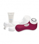 Mia 2 allows you to customize your skin care needs while still providing all the sonic cleansing benefits with a compact, travel-friendly design. Set includes Limited Edition Bordeaux Mia 2, Sensitive Brush Head, pLink Charger, Travel Case, and 1 oz. Refreshing Gel Cleanser. 