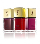 This irresistible set includes 3 of the most popular Yves Saint Laurent nail lacquers in gorgeous colors for the season. The vibrant reds will pop in the holiday celebration. Contains: La Laque No. 1 Rouge Pop Art, No. 6 Rouge Dada, No. 9 Fuschia Intemporel. 