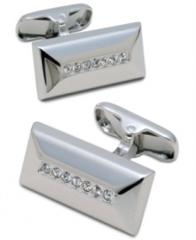 Make a lasting impression and get noticed wearing a little bling with these Donald J. Trump cufflinks.