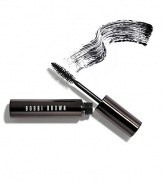 Our longest-lasting mascara not only delivers lush, thick lashes but can stand up to elements (and even a few tears) for up to 16 hours. For maximum volume and results, Bobbi has designed a new brush with unique bristles that easily reaches small lashes and instantly builds lashes without clumping. Best of all? There's no need for an eye makeup remover, because Intensifying Long-Wear Mascara washes off effortlessly with warm water.