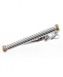 Put a polished finish on your workweek with the subtle texture of this Donald Trump tie clip.