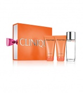 Happiness is hers with the original wear-it-and-be happy fragrance, Clinique Happy. She'll love the bright citrus-meets-floral scent of Clinique Happy Perfume Spray, gentle allover Body Wash and skin-smoothing Body Cream. Couldn't be more perfect. Made in USA. 