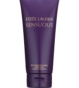 Warm. Luminous. Feminine. A modern new definition of sensuality. Confident and elegant. A rich core of Molten Woods and Amber, surrounded by atmospheric florals, warmed by a hint of Pepper and a touch of Honey. Experience Estée Lauder Sensuous as a silken shower creme. Every woman wears it her way. 6.7 oz. 