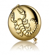 October 23 - November 22. Independent, ambitious and hardworking, you can achieve anything you set your mind to. Enjoy this golden scorpion, decorated with a brilliant birthstone clasp made of citrine-colored crystal. Filled and refillable with Lucidity Translucent Pressed Powder (small size refill). Beautifully boxed, with a velvety pouch.